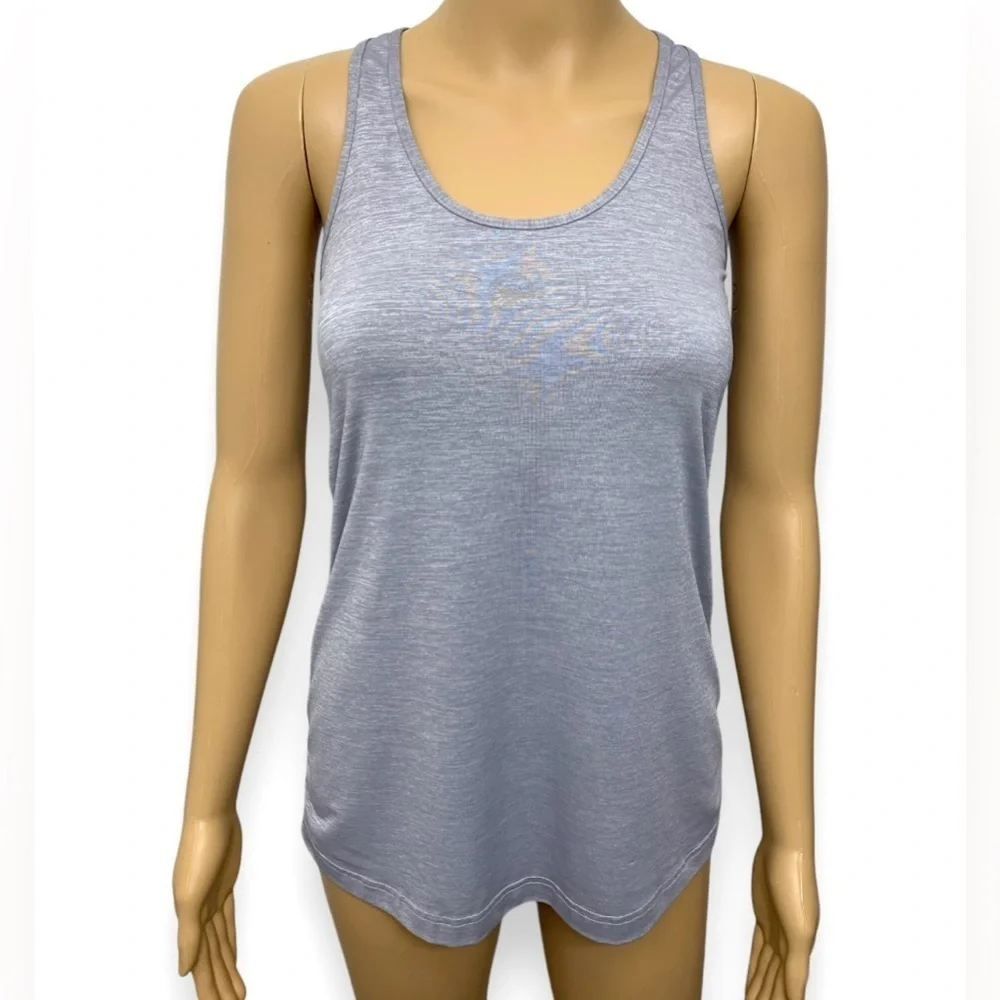 Lululemon Athletica Iced Iris Silver Soul Racerback Tank Top Sports Yoga Size 6 - Picture 1 of 8